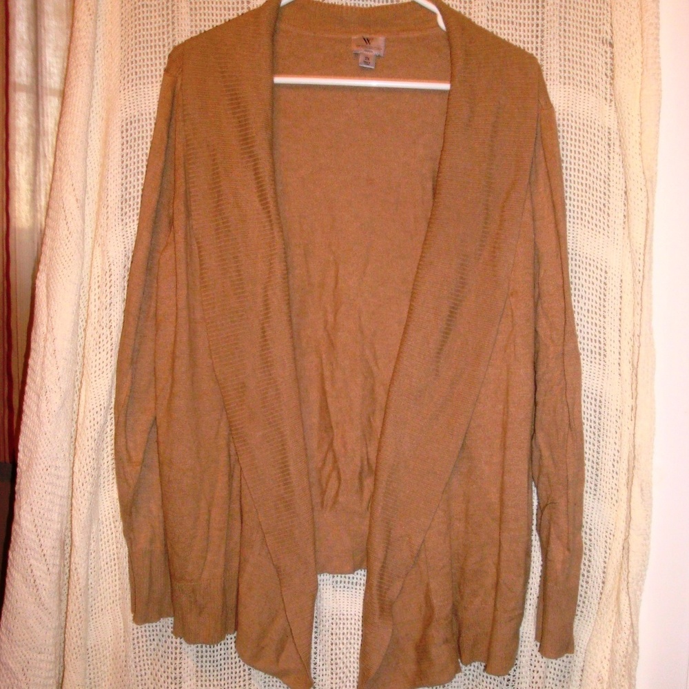 Worthington Woman's Cardigan 2X Tan